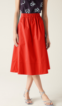 Load image into Gallery viewer, Niki Elasticated Waist Skirt Red

