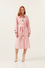 Load image into Gallery viewer, Pink Trench Coat
