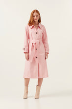 Load image into Gallery viewer, Pink Trench Coat