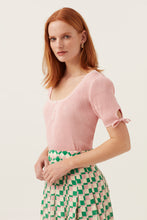Load image into Gallery viewer, Pink/Green  Checkerboard Midi Skirt