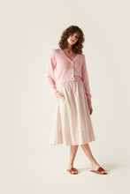 Load image into Gallery viewer, Niki Elasticated Waist Skirt Pink Stripe