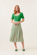 Load image into Gallery viewer, Rib Short Sleeve T Shirt Green