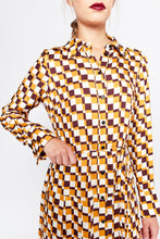 Load image into Gallery viewer, Checkerboard Shirt Dress