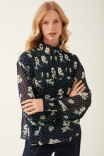 Load image into Gallery viewer, Nora Floral Dot Top