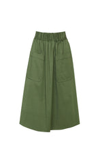 Load image into Gallery viewer, Taylor Elasticated Waist Skirt Forest Green
