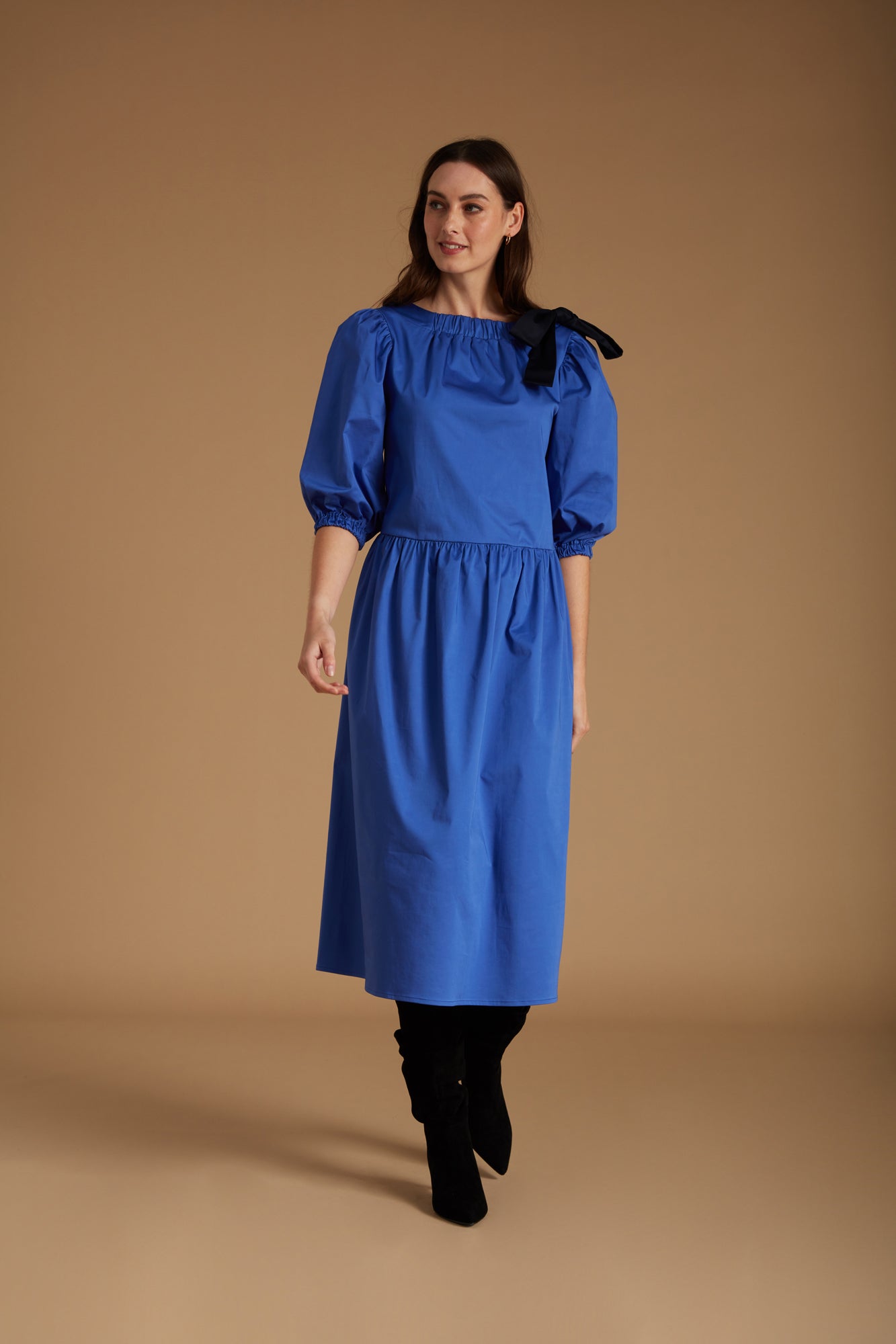 Hanna Dress Cobalt Blue  Mirla Beane