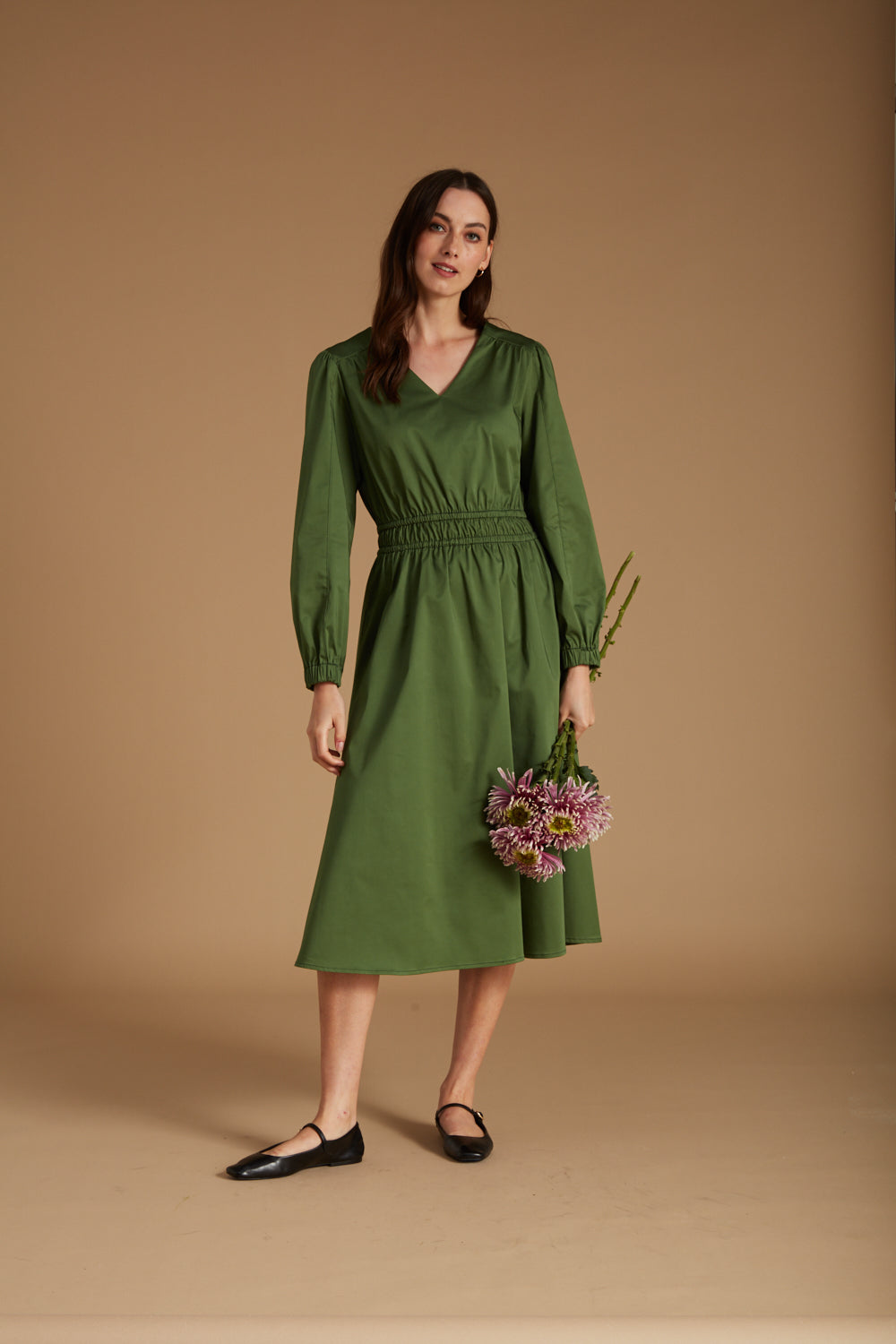 stella green dress Forest – Mirla Beane Viscose Dresses