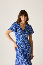 Load image into Gallery viewer, Dahlia  Dress Blue
