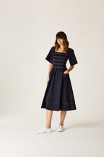 Load image into Gallery viewer, Elloise Dress Navy

