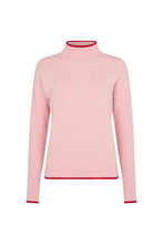 Load image into Gallery viewer, Pink/ Red Check sleeve Cashmere Mix
