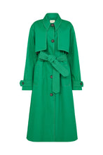 Load image into Gallery viewer, Green Trench Coat
