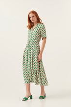 Load image into Gallery viewer, Pink/ Green  Checkerboard Shirt Dress
