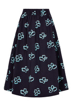 Load image into Gallery viewer, Niki Elasticated Waist Skirt Navy Floral
