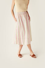 Load image into Gallery viewer, Niki Elasticated Waist Skirt Pink Stripe
