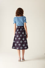 Load image into Gallery viewer, Niki Elasticated Waist Skirt Navy Floral
