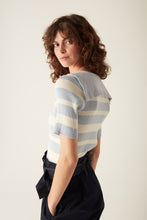 Load image into Gallery viewer, Lee Organic Blue Short Sleeve Knit
