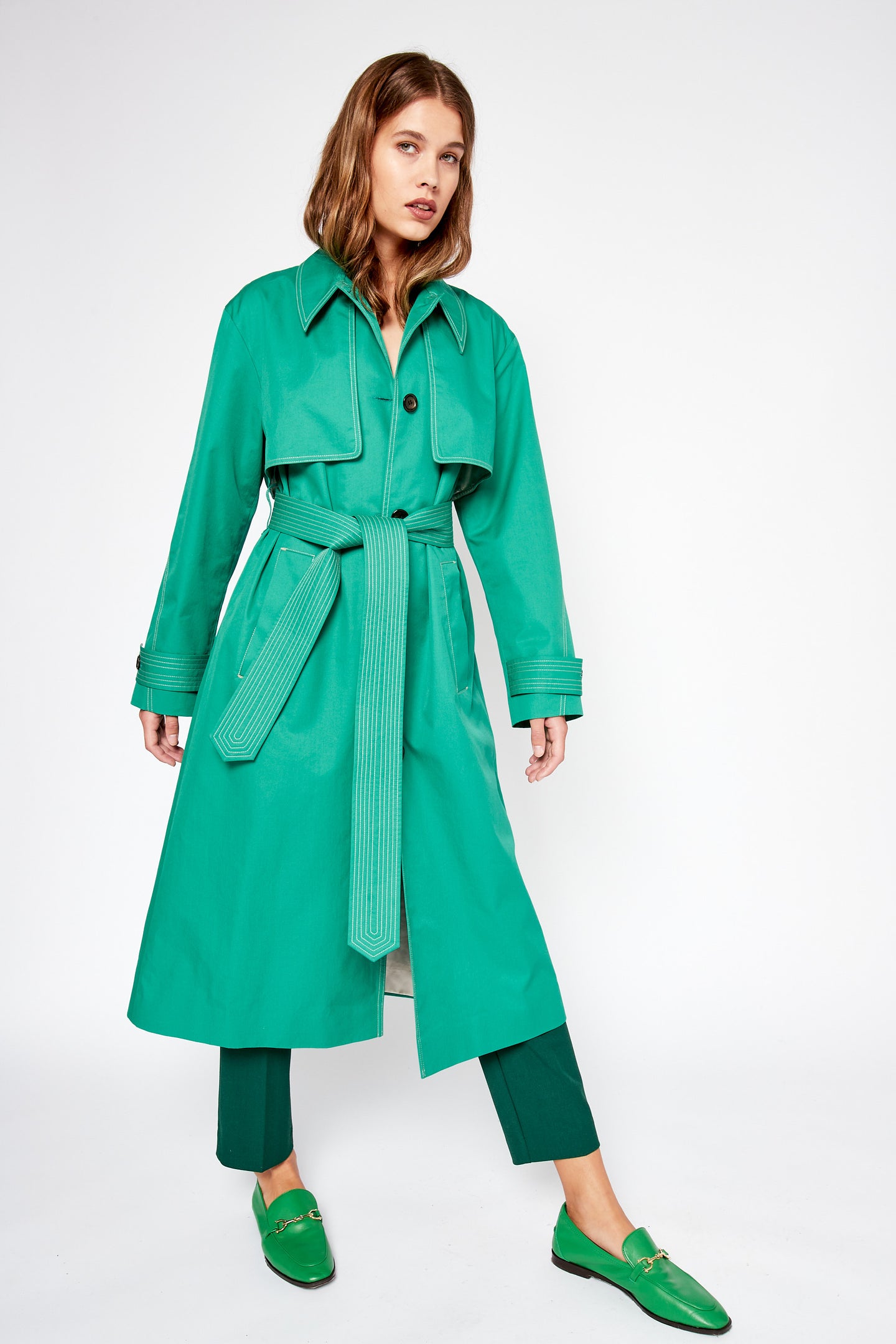 Green Trench Coat
