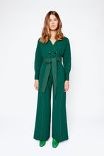 Load image into Gallery viewer, Green Belted Jumpsuit
