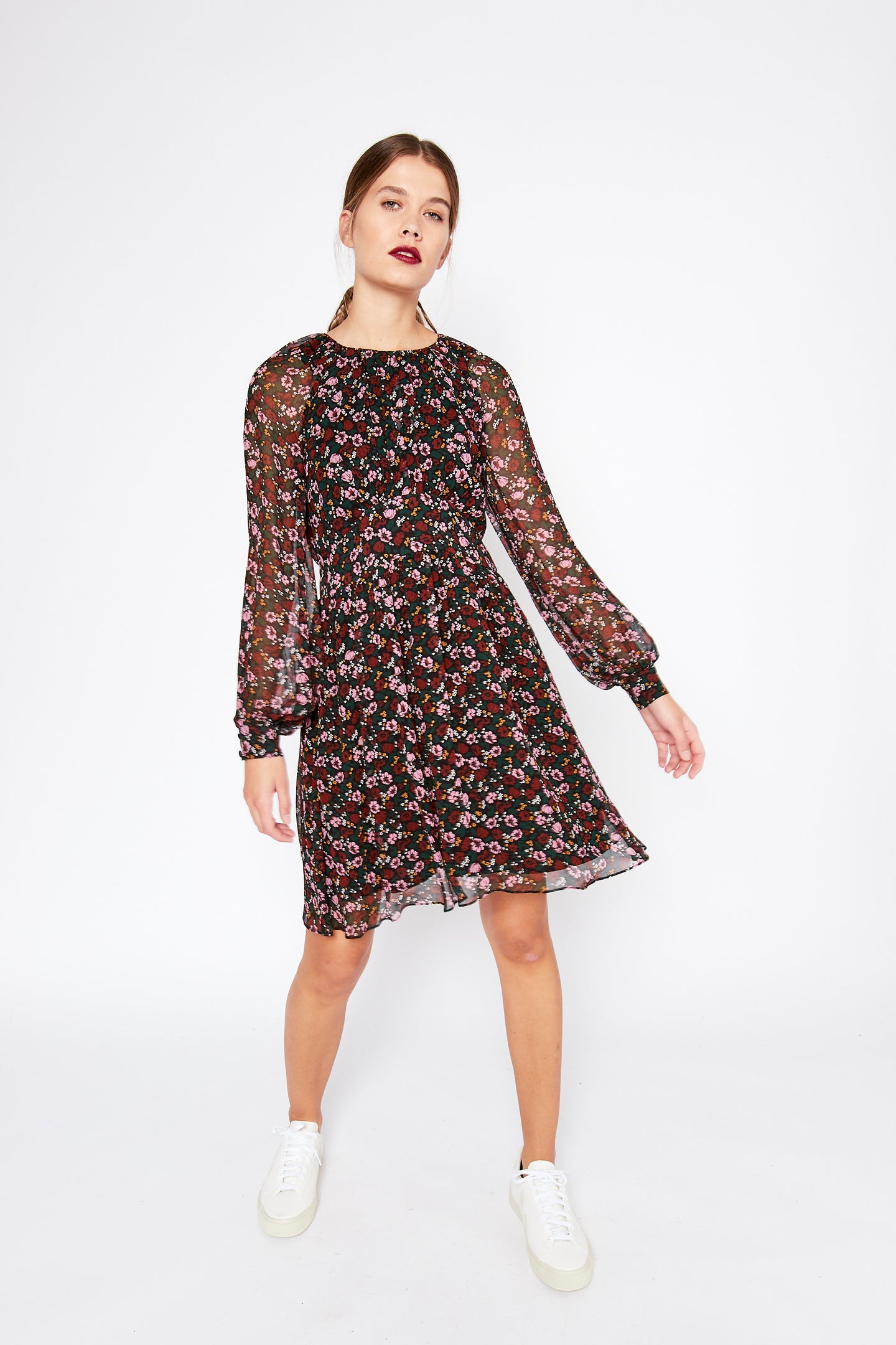 Claude Floral Short Dress