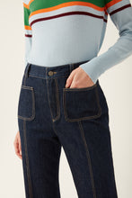 Load image into Gallery viewer, Denim Jean with  Patch Pockets and a Bootcut Leg
